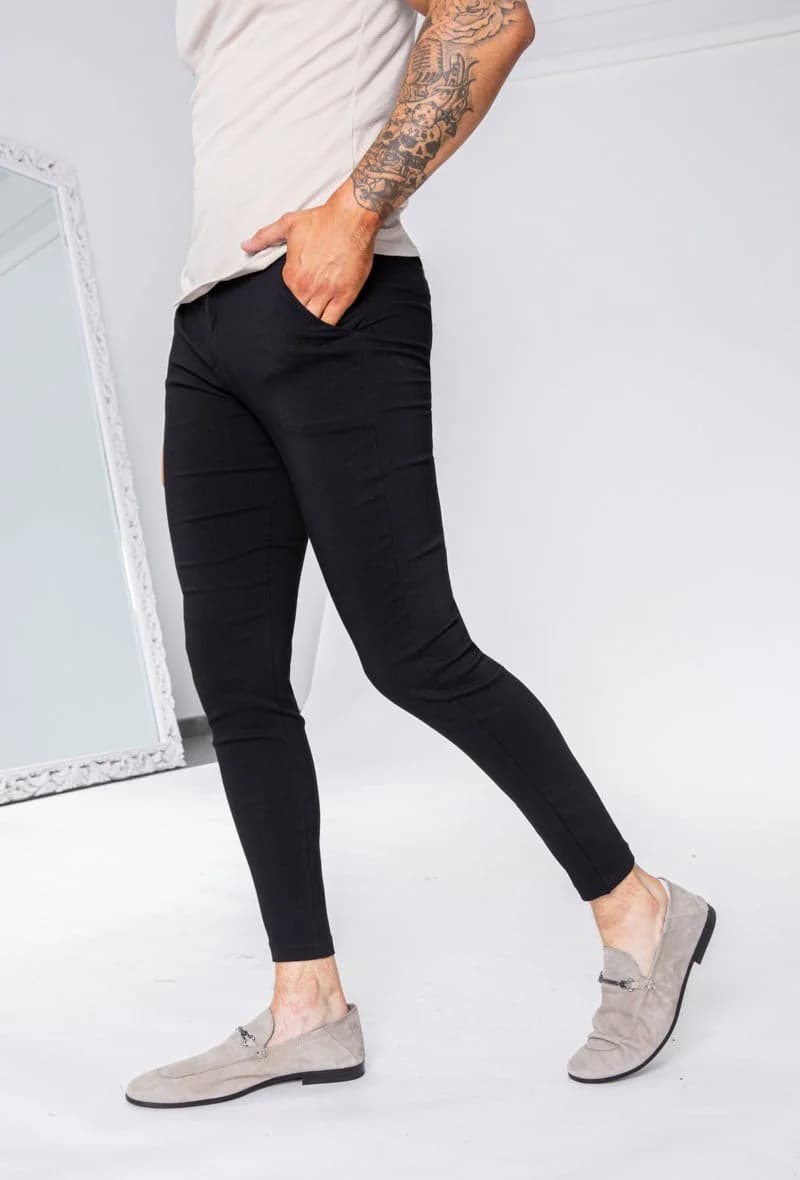 MIZIONA - Skinny Broek Zwart